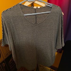 Only worn twice nice, thick striped shirt